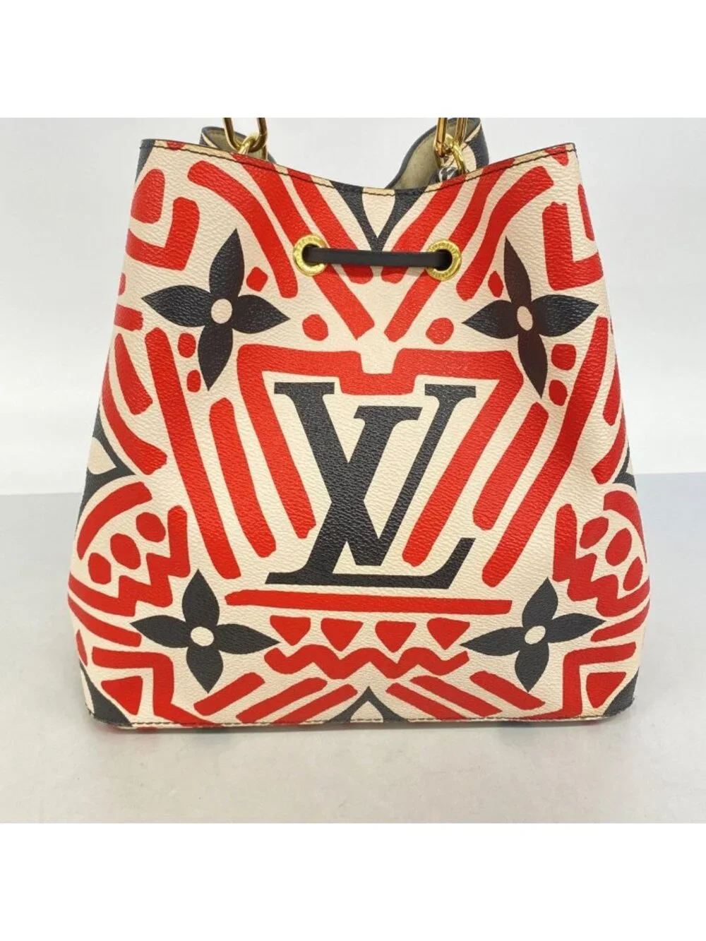 Louis Vuitton Shoulder Bag Monogram Giant Neo Noe Cream Rouge